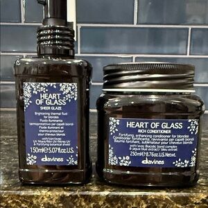 Davines Heart of Glass Sheer Glaze and Conditioner Set